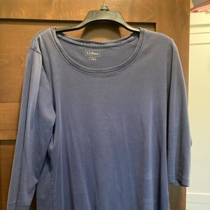 LL Bean 3/4 Sleeve Cotton T-Shirt